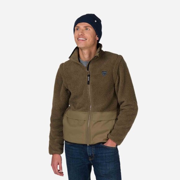 NEW ROSSIGNOL Full-zip Logo Fleece Jacket fig for men 561mn - Picture 2 of 10